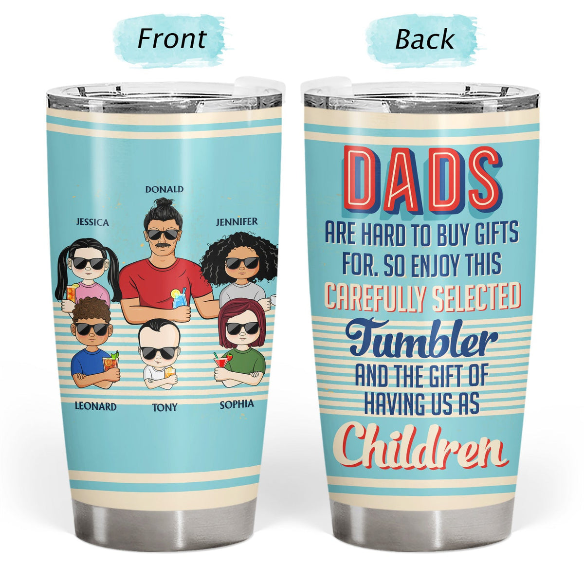 Dads Are Hard To Buy Gifts For So Enjoy - Birthday, Loving Gift For Father, Grandpa, Grandfather - Personalized Custom Tumbler