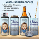 Chaos Coordinator - Funny, Anniversary, Birthday Gifts For Colleagues, Coworker, Manager, Boss - Personalized Custom 4 In 1 Can Cooler Tumbler