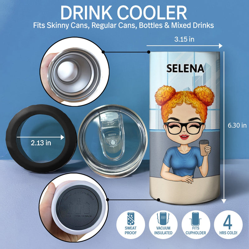 Chaos Coordinator - Funny, Anniversary, Birthday Gifts For Colleagues, Coworker, Manager, Boss - Personalized Custom 4 In 1 Can Cooler Tumbler