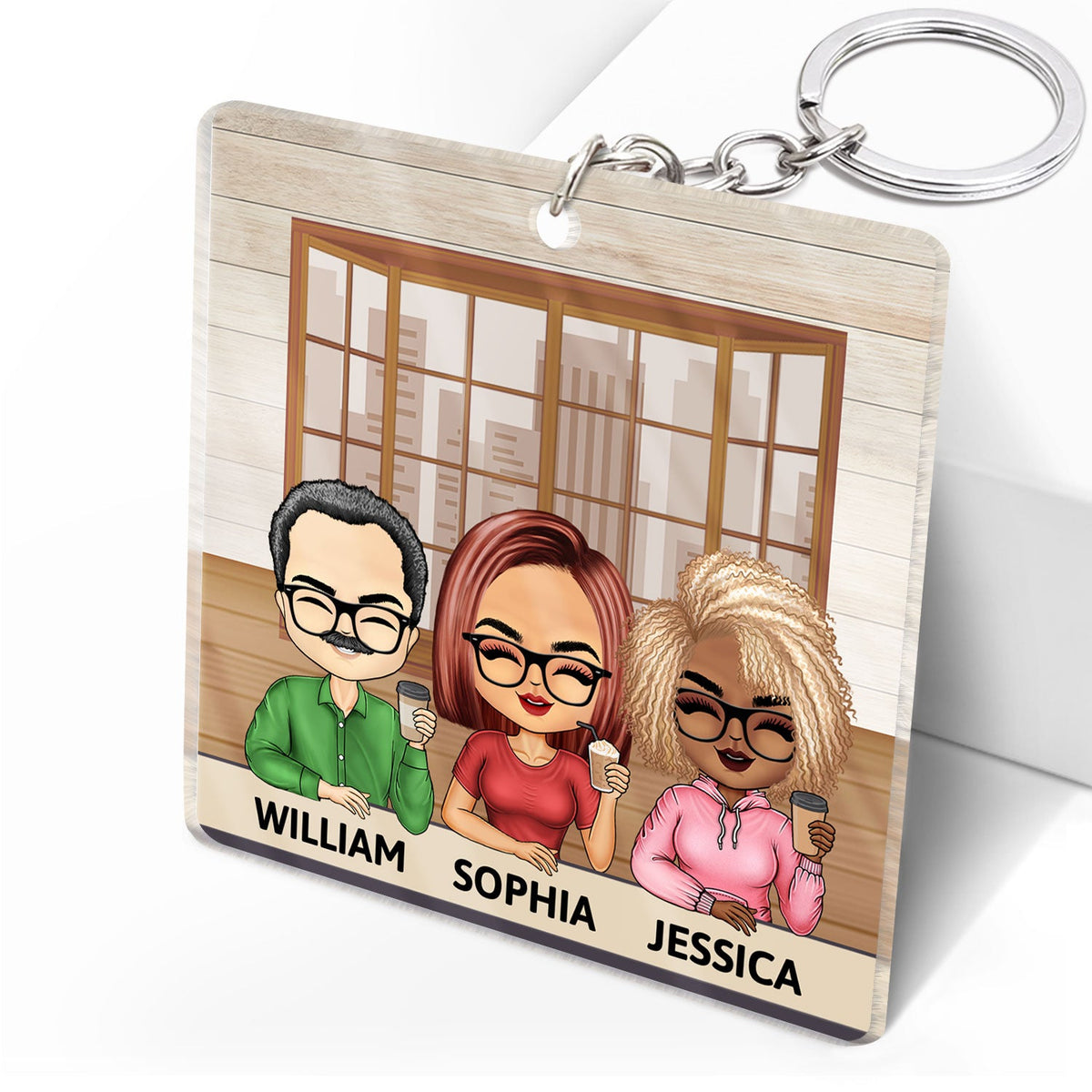 The Greatest Gift Our Parents Gave Us Was Each Other Family Sibling - Gift For Sisters And Brothers - Personalized Custom Acrylic Keychain