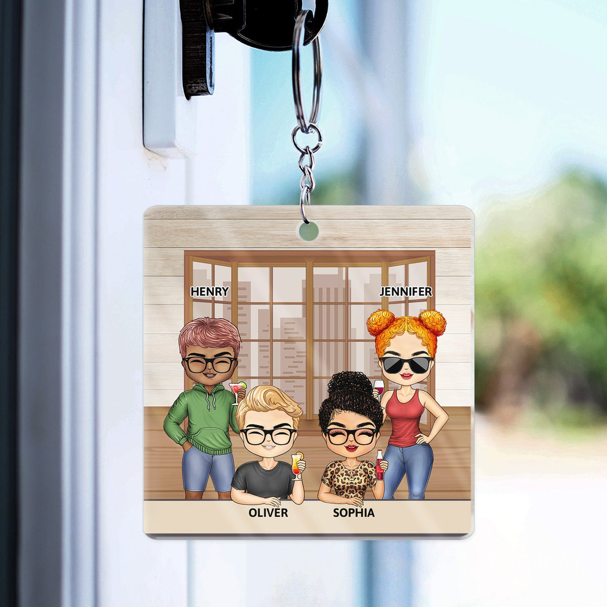 The Greatest Gift Our Parents Gave Us Was Each Other Family Sibling - Gift For Sisters And Brothers - Personalized Custom Acrylic Keychain