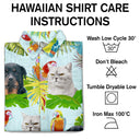 Custom Photo Funny Family Pet Face Tropical Parrots - Gift For Pet Lovers, Dog Lovers, Cat Lovers - Personalized Hawaiian Shirt