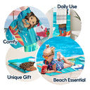 Baby And Kid Shark - Summer, Vacation, Beach Funny Gift For Kids - Personalized Beach Towel