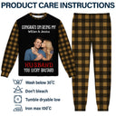 Custom Photo Congrats On Being My Husband - Gift For Couples, Family - Personalized Unisex Pajamas Set