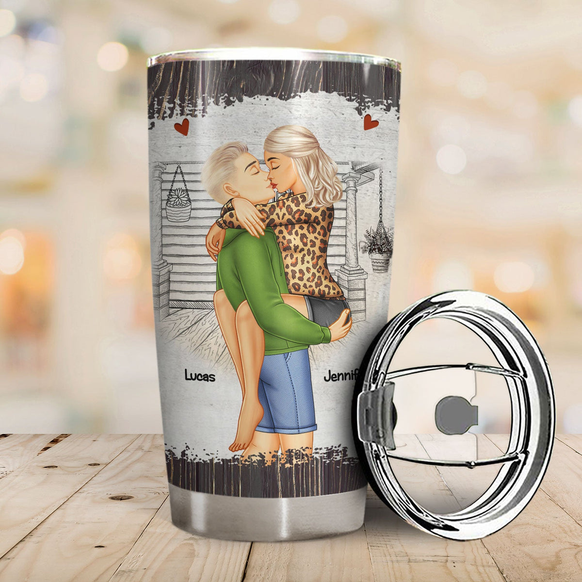 Je t'ai rencontré, je t'ai aimé, je t'aime, je te garde - Cadeau d'anniversaire, d'amour, d'anniversaire pour conjoint, mari, épouse, petit ami, petite amie, couple - Gobelet personnalisé