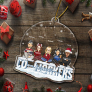 Besties Forever - Cadeau de Noël pour meilleures amies, sœurs, collègues - Décoration acrylique personnalisée