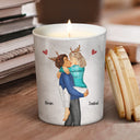 Allumez-la quand vous le souhaitez - Cadeau d'anniversaire, d'anniversaire, amusant pour conjoint, mari, femme, petit ami, petite amie - Bougie parfumée personnalisée avec couvercle en bois