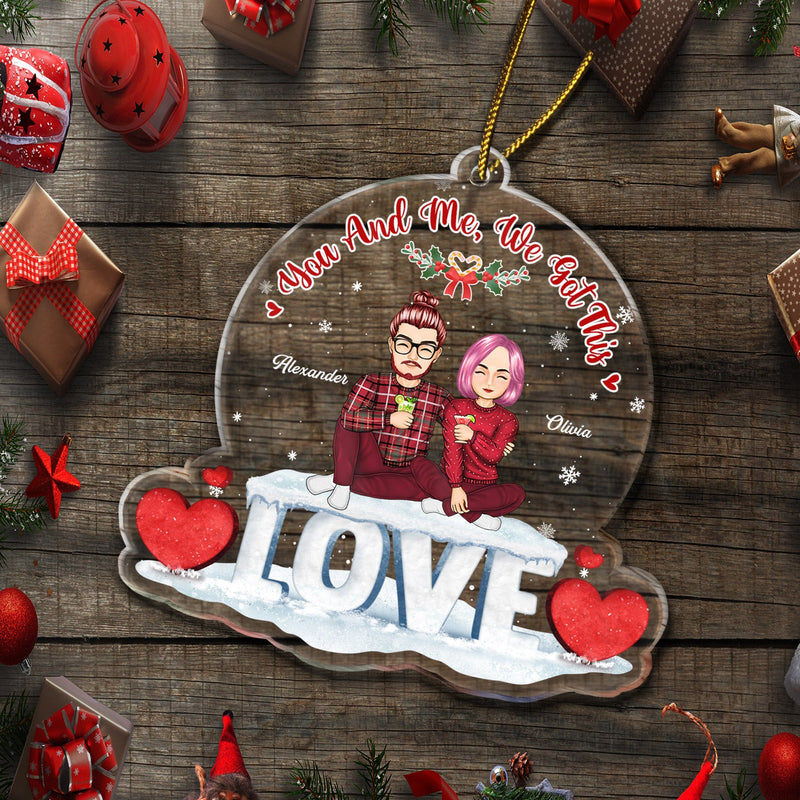 Christmas Family Couple Annoying Each Other Since - Gift For Couples - Personalized Custom Shaped Acrylic Ornament