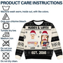 Hubby & Wifey - Anniversary, Christmas Gift For Couples, Husband, Wife - Personalized Unisex Ugly Sweater