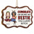 Congrats On Being My Besties - Christmas Gifts For Best Friends - Personalized Medallion Wooden Ornament