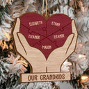 Heart Puzzle - Christmas Gifts For Family, Siblings - Personalized Custom Shaped Wooden Ornament