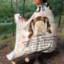 When You're Missing Us - Loving Gifts For Grandma, Grandmother, Mom - Personalized Fleece Blanket