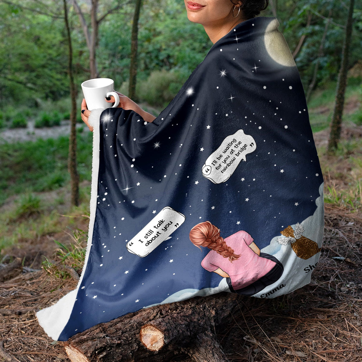 I Miss You I Know - Memorial Gift For Pet Lovers, Dog Mom, Dog Dad, Cat Mom, Cat Dad - Personalized Fleece Blanket