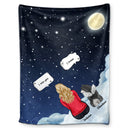 Tu me manques, je sais - Cadeau commémoratif pour les amoureux des animaux, maman chien, papa chien, maman chat, papa chat - Couverture polaire personnalisée