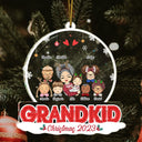 Grandkids Nana Mommy - Christmas Gift For Grandma, Mother, Aunt - Personalized Custom Shaped Acrylic Ornament