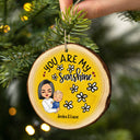 Vous êtes mes petits-enfants rayon de soleil - Cadeau de Noël pour grand-mère, mère et petits-enfants - Ornement en tranche de bois personnalisé