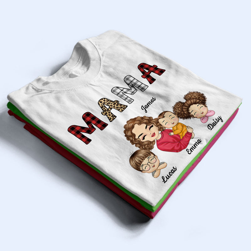 Grandkids Nana Mommy - Gift For Grandma, Mother, Aunt - Personalized T Shirt