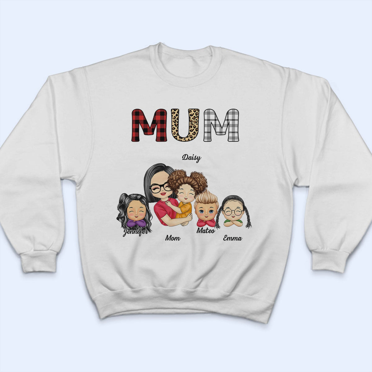 Grandkids Nana Mommy - Gift For Grandma, Mother, Aunt - Personalized T Shirt