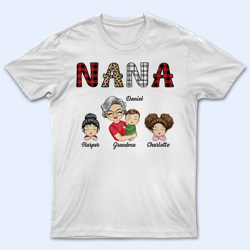 Grandkids Nana Mommy - Gift For Grandma, Mother, Aunt - Personalized T Shirt