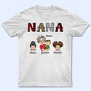 Grandkids Nana Mommy - Gift For Grandma, Mother, Aunt - Personalized T Shirt