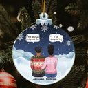 We Miss You I Know - Christmas Memorial Gift For Family - Personalized Custom Shaped Acrylic Ornament