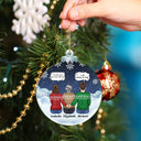 We Miss You I Know - Christmas Memorial Gift For Family - Personalized Custom Shaped Acrylic Ornament