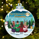 There Is No Greater Gift Than Friendship - Christmas Memorial Gift For Best Friends, Besties, Sisters - Personalized Custom Shaped Acrylic Ornament