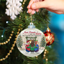 Les meilleures amies sont les sœurs que nous choisissons pour nous-mêmes - Cadeau de Noël pour les meilleures amies, sœurs - Ornement acrylique personnalisé en forme personnalisée