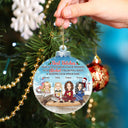 Besties Keeping Each Other Sane - Christmas Gift For Colleagues, Sisters, Brothers, Siblings, Best Friends - Personalized Custom Shaped Acrylic Ornament