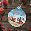 Besties Keeping Each Other Sane - Christmas Gift For Colleagues, Sisters, Brothers, Siblings, Best Friends - Personalized Custom Shaped Acrylic Ornament