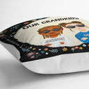 Flat Art Our Grandkids - Birthday, Holiday Gift For Grandparents, Nana, Papa - Personalized Pillow