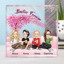 Besties Sisters Forever - Gift For Colleagues, Brothers, Siblings, Best Friends - Personalized Square Shaped Acrylic Plaque