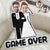 Custom Photo Funny Game Over Bride And Groom - Birthday, Anniversary Gift For Spouse, Husband, Wife, Couple - Personalized Custom Shaped Pillow