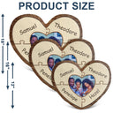 Custom Photo Puzzle Name - Birthday, Holiday Gift For Parent, Couple, Grandparent - Personalized Heart Shaped Pillow