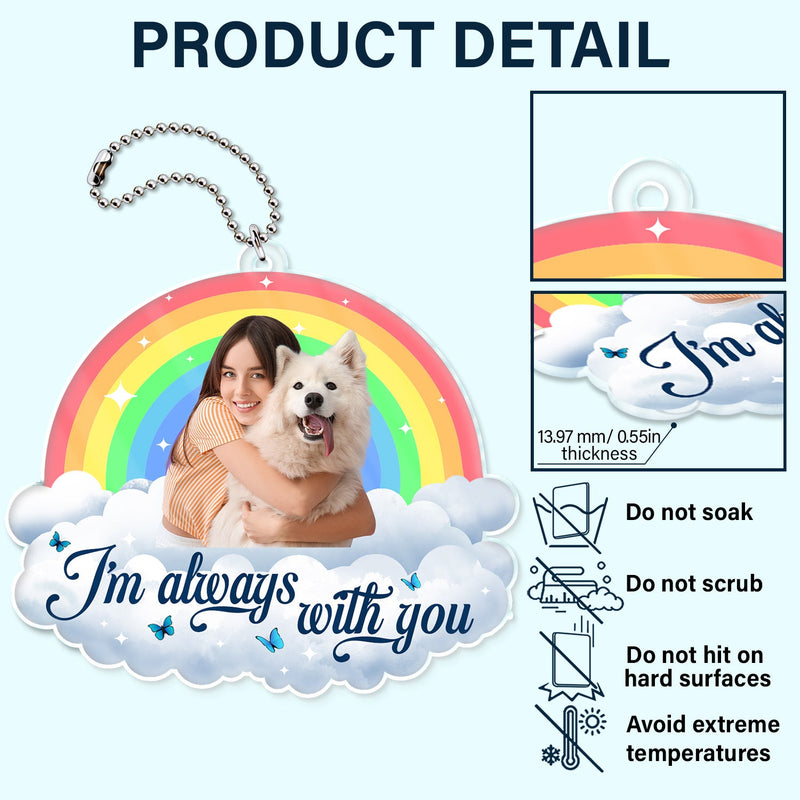 Custom Photo In Loving Memory - Memorial Gift For Pet, Family, Friends - Personalized Acrylic Car Hanger