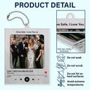 Custom Photo Favorite Song - Gift For Couples, BFF, Family - Personalized Acrylic Car Hanger