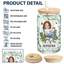 Et je vais au jardin - Cadeau pour femmes, amoureuses du jardin - Boîte en verre transparent personnalisée