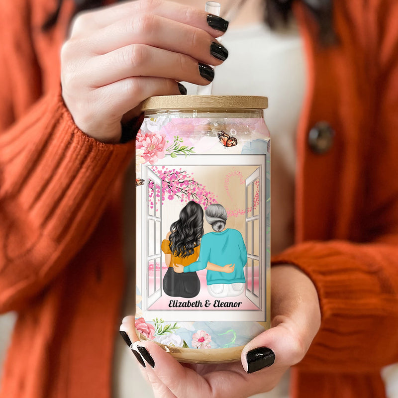 It Takes A Long Time To Grow An Old Friend - Gift For Besties - Personalized Clear Glass Can