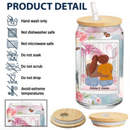 It Takes A Long Time To Grow An Old Friend - Gift For Besties - Personalized Clear Glass Can