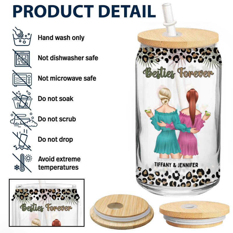 10 Reasons Why You Are My Bestie - Holiday, Birthday, Loving Gift For Friends, Colleagues - Personalized Clear Glass Can