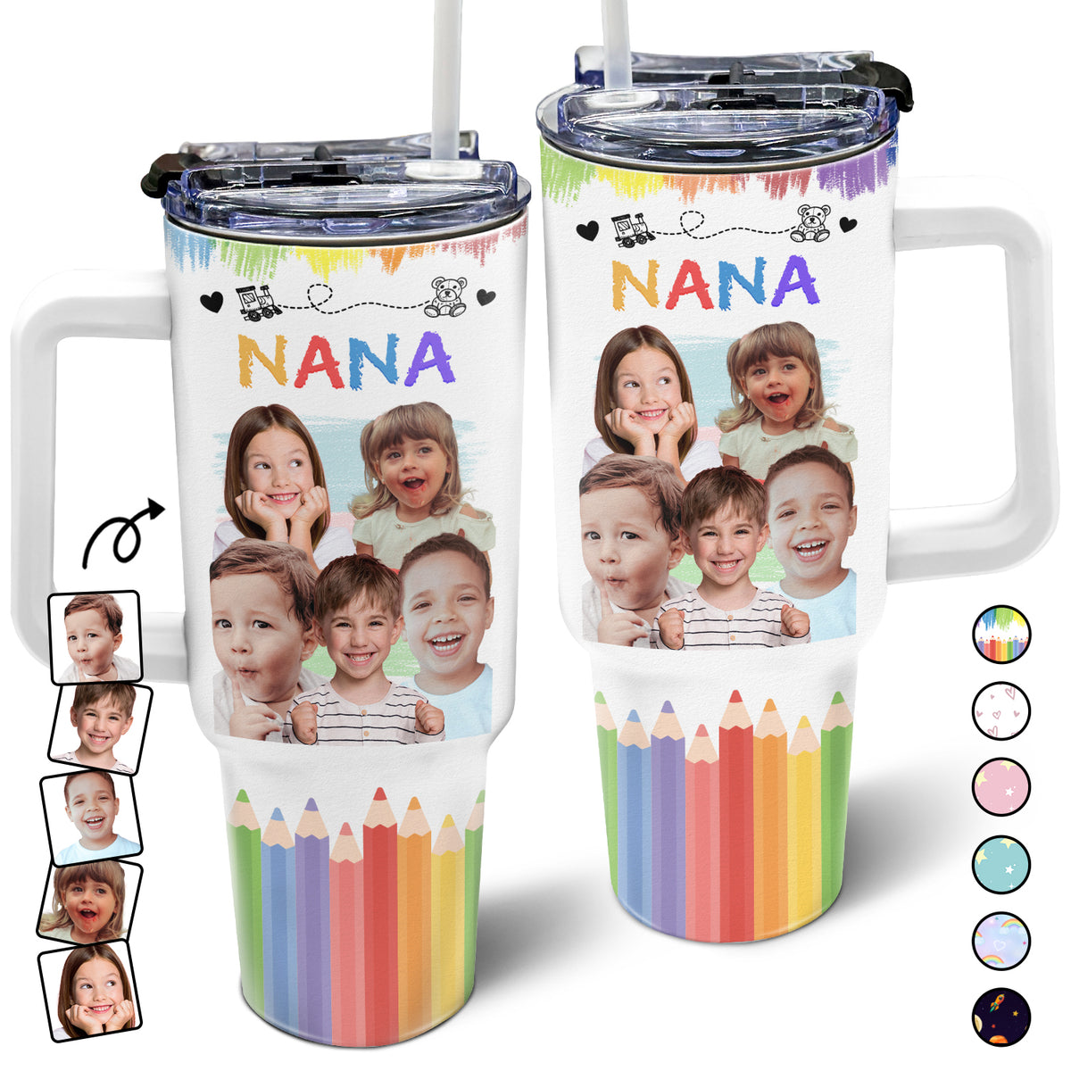 Custom Photo Nana Papa Mommy Daddy - Birthday, Loving Gift For Mother ...