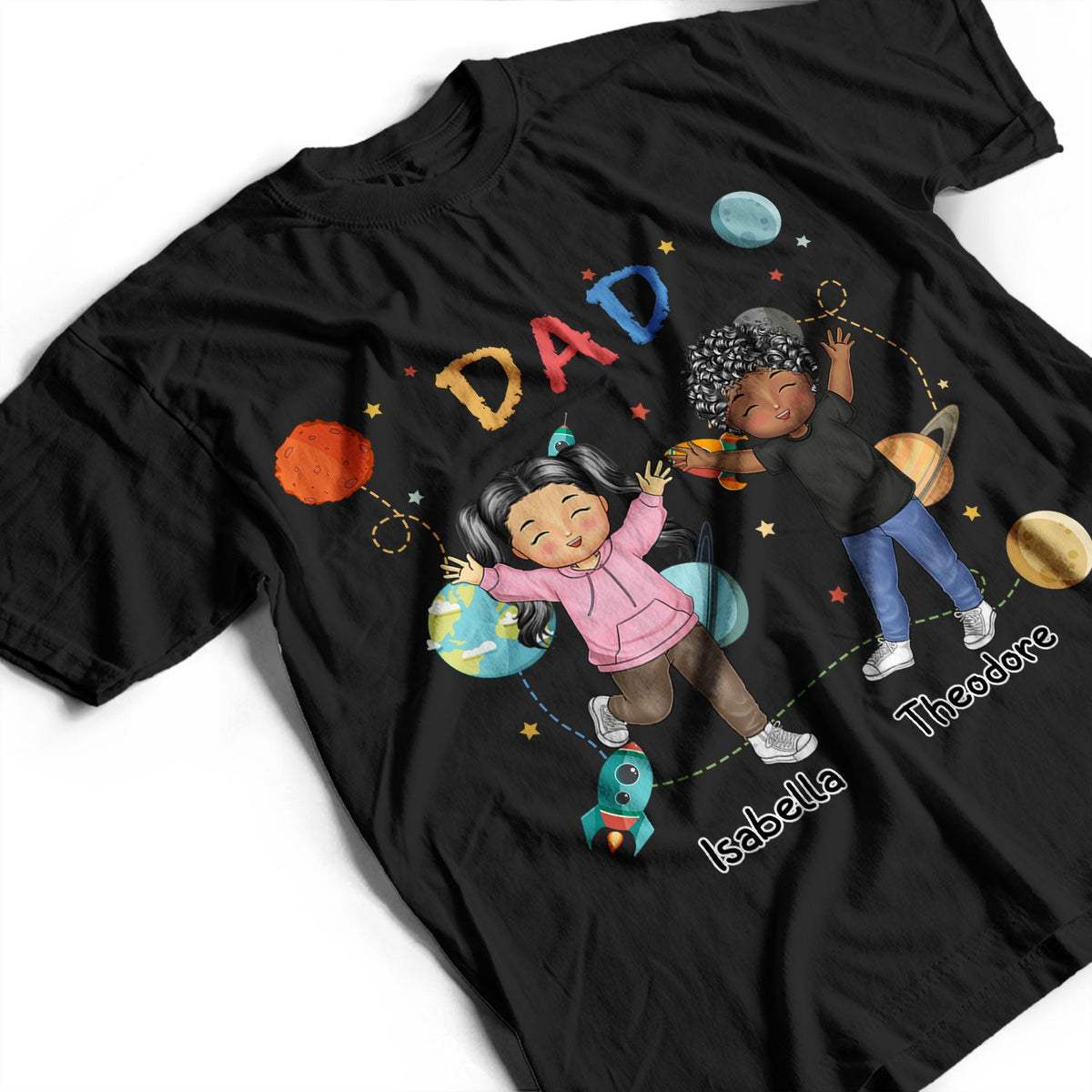 Nana Papa Mommy Daddy - Birthday, Loving Gift For Mother, Father, Grandma, Grandpa - Personalized T Shirt