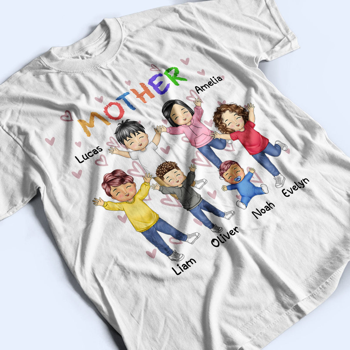 Nana Papa Mommy Daddy - Birthday, Loving Gift For Mother, Father, Grandma, Grandpa - Personalized T Shirt