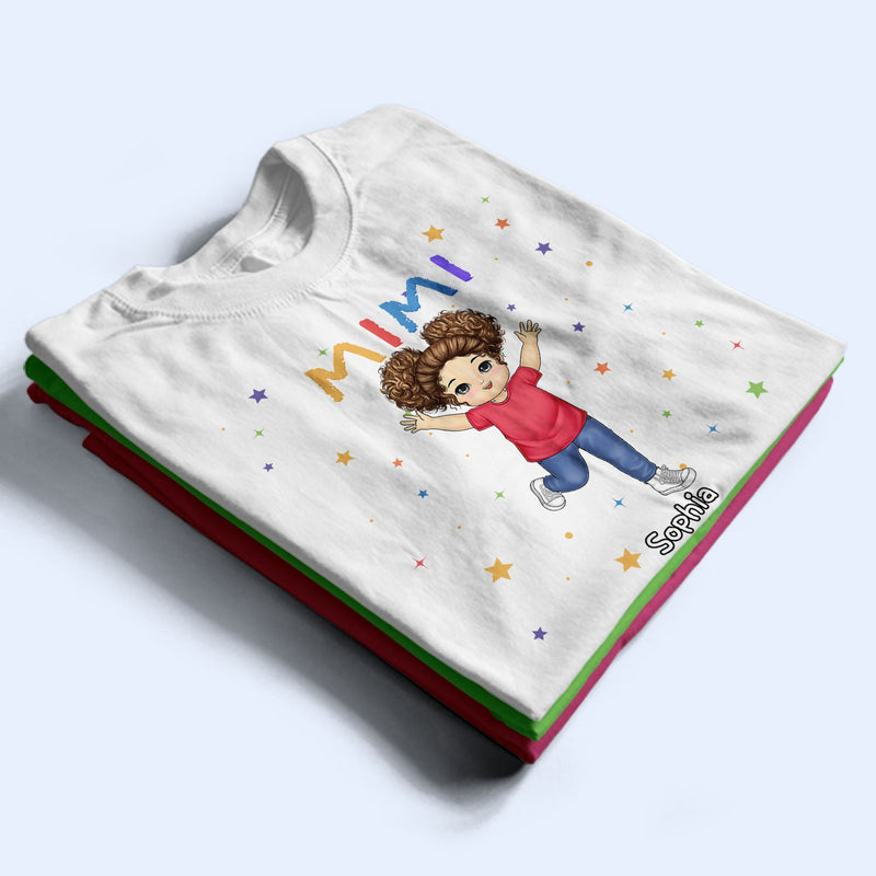 Nana Papa Mommy Daddy - Birthday, Loving Gift For Mother, Father, Grandma, Grandpa - Personalized T Shirt