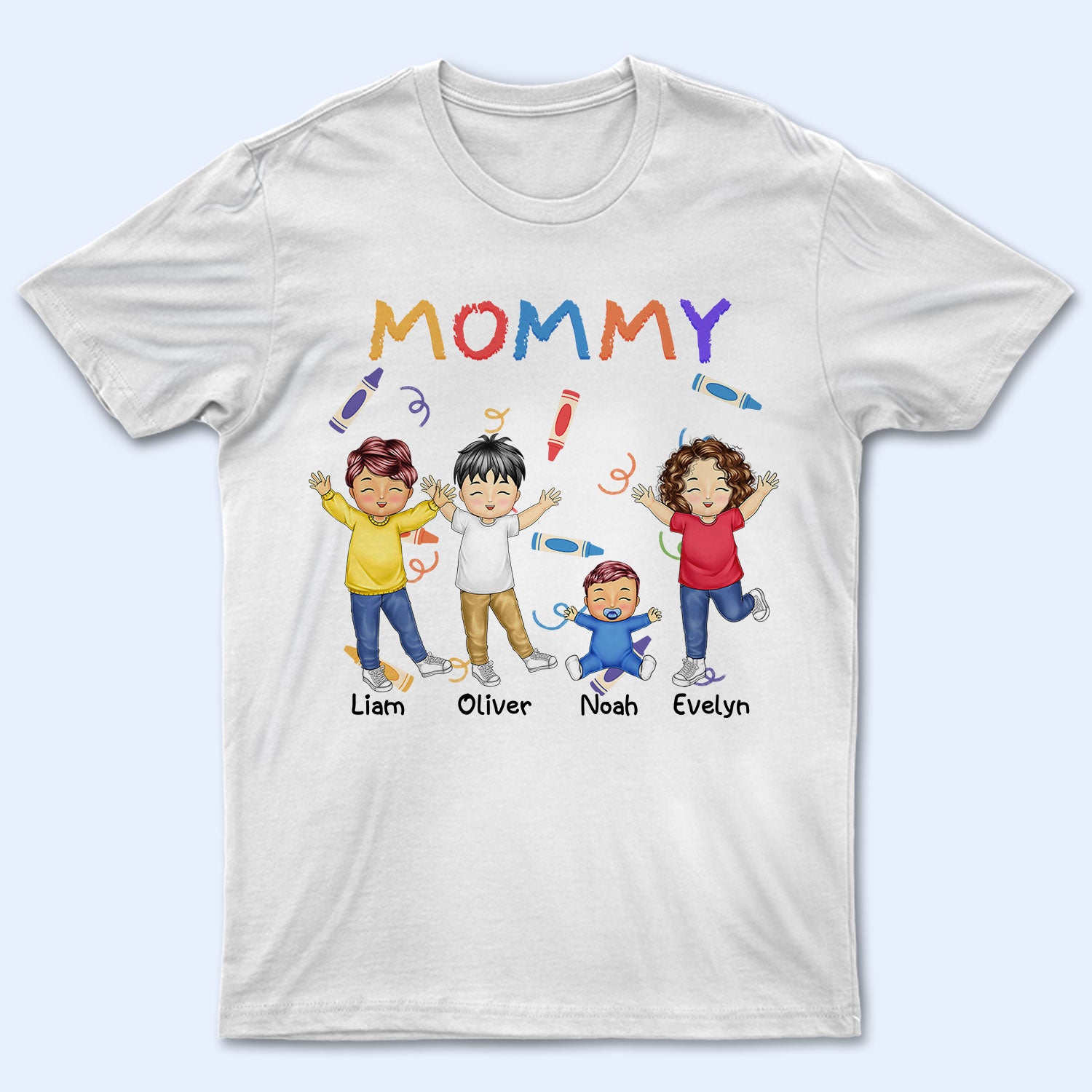 Nana Papa Mommy Daddy - Birthday, Loving Gift For Mother, Father, Grandma, Grandpa - Personalized T Shirt