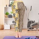 Custom Photo Pet Face Leopard Pattern - Birthday, Funny Gift For Dog Mom, Cat Lover - Personalized Leggings