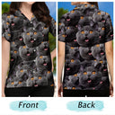 Motif personnalisé avec photo amusante d'un animal de compagnie - Cadeau pour hommes, amoureux des chiens et des chats, famille - T-shirt hawaïen personnalisé