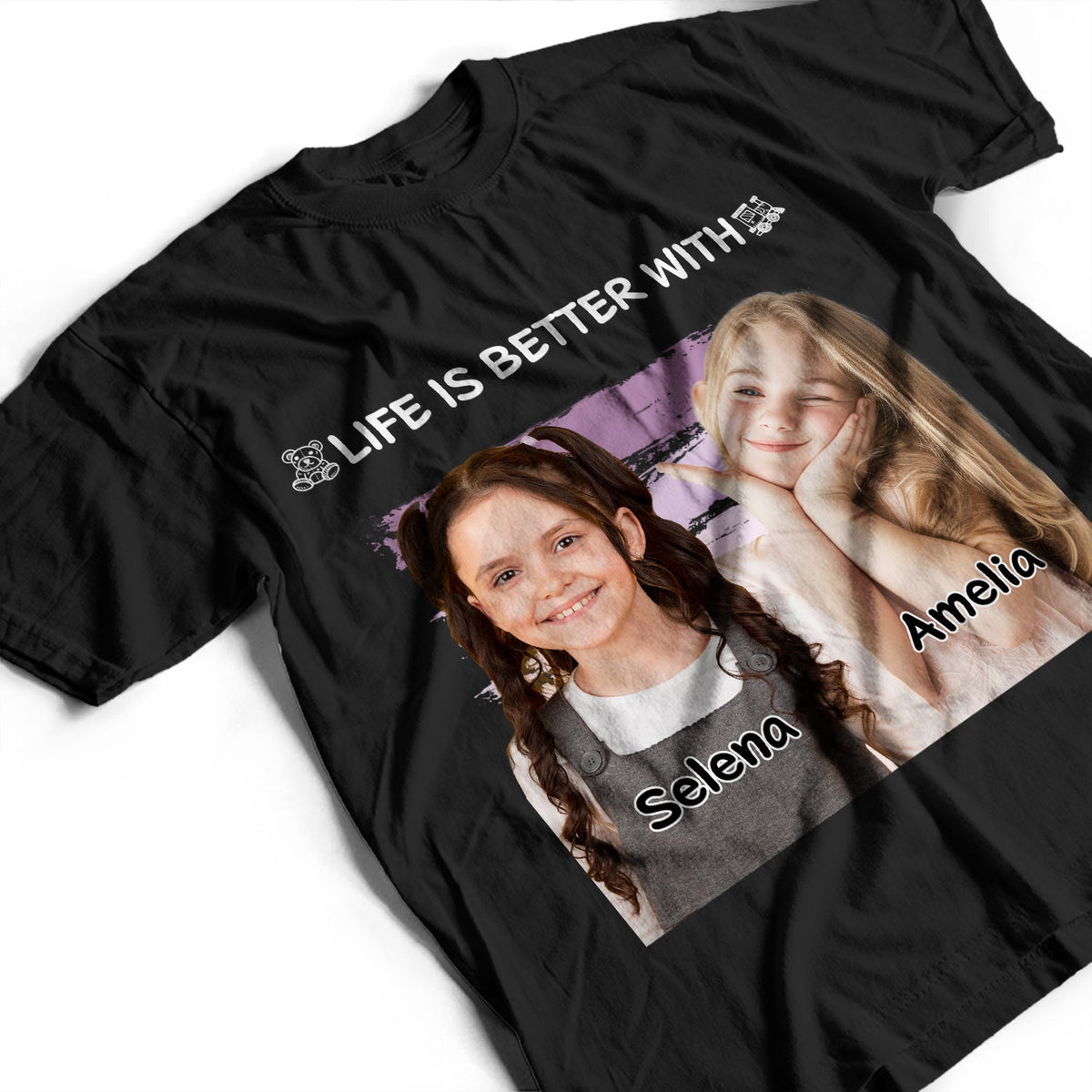 Custom Photo Life Is Better With Grandkids Pet - Birthday, Loving Gift For Mother, Father, Grandma, Grandpa - Personalized T Shirt