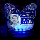 Custom Photo Although You Cannot See Me - Memorial Gift For Family, Friends, Siblings, Dad, Mom - Personalized Solar Light