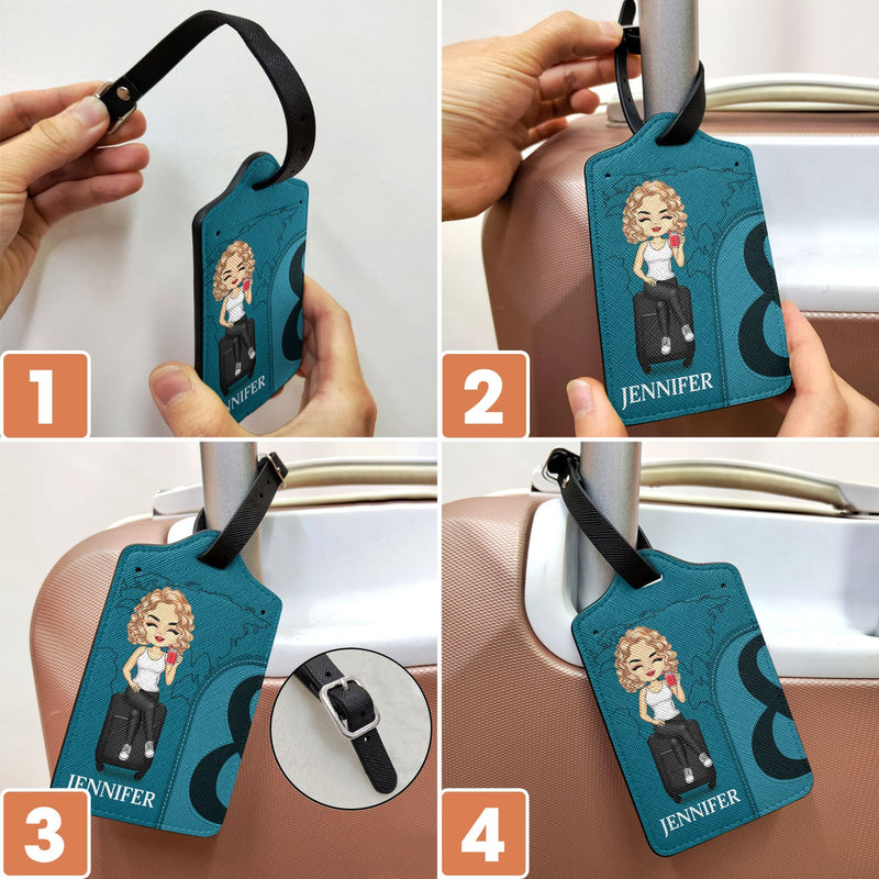 Travel Together - Gift For Couples, Traveling Gift - Personalized Combo 2 Luggage Tags